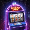 Stylized space-themed slot machine icon