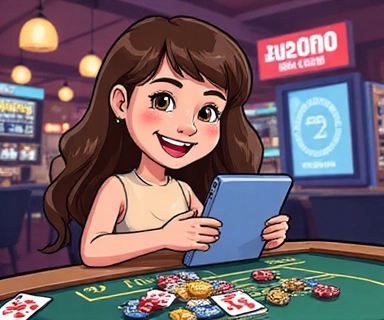 Person playing a game on a tablet